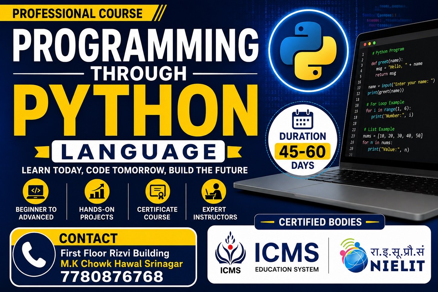 Python Certificate Course